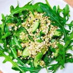Зеленый салат с гречкой